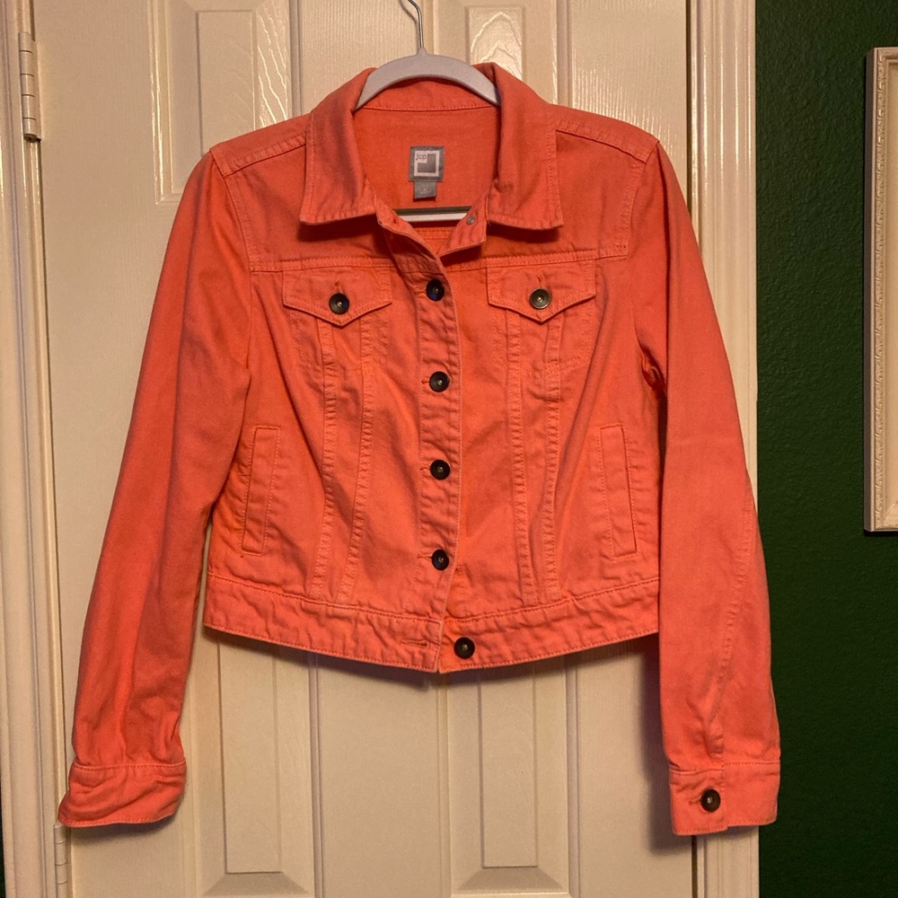 Coral denim Jacket size medium